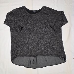 Women's Heather Gray Top Oversized Womens L